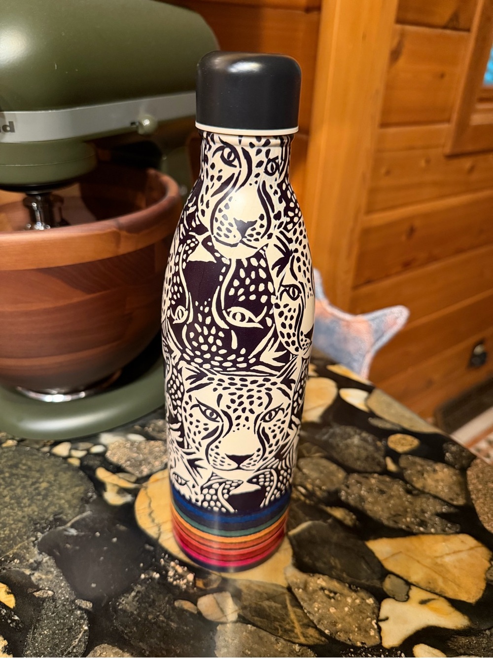 Leopard water bottle